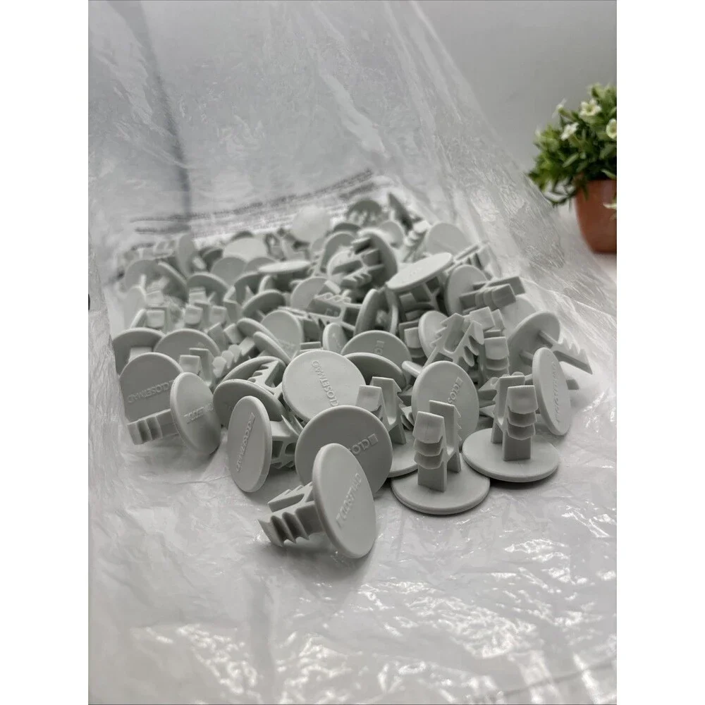 Lot Of 125 CLOSETMAID SUPERLIDE CLOSE ROD END CAPS WHITE NEW Replacement